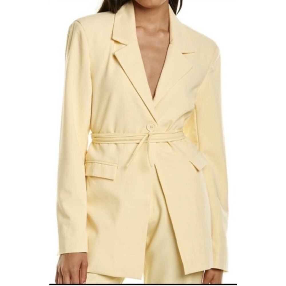 WeWoreWhat  Butter Yellow Cut Out Blazer S Trendy Statement